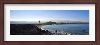 Framed Keawaiki Bay, Black Sand Beach, Big Island, Hawaii