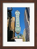 Framed Portland Landmark Sign, Portland, Oregon