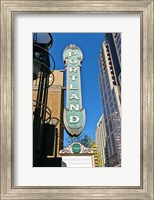 Framed Portland Landmark Sign, Portland, Oregon