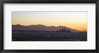 Framed Downtown Los Angeles at Dusk, California