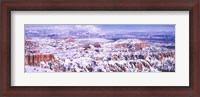 Framed Snow Covered Bryce Canyon, Utah