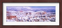 Framed Snow Covered Bryce Canyon, Utah