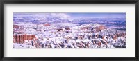 Framed Snow Covered Bryce Canyon, Utah