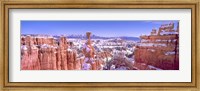 Framed Snow Over Bryce Canyon, Utah