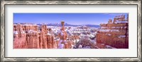 Framed Snow Over Bryce Canyon, Utah