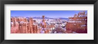 Framed Snow Over Bryce Canyon, Utah