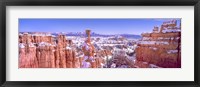 Framed Snow Over Bryce Canyon, Utah