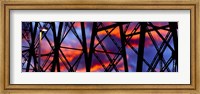 Framed Trestles of a Railway Bridge at Sunset, Gaviota State Park, California