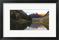 Framed Elk Mountains & Maroon Bells Lake, Colorado