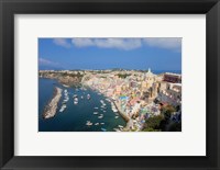 Framed Marina Corricella, Bay of Naples, Italy