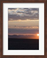 Framed Hot Air Balloons at Dusk, Namib-Naukluft National Park, Namibia