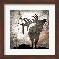 Framed Calling Elk
