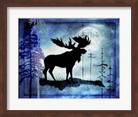 Framed 'Midnight Moose' border=