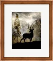 Framed 'Mystic Deer' border=