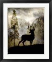 Framed 'Mystic Deer' border=