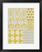 Marigold Patterns I Framed Print