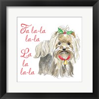 Glamour Pups Christmas VI Framed Print