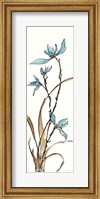 Framed Spring Orchids I on White