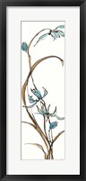 Spring Orchids II on White Framed Print