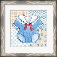 Framed 'Coastal Baby II' border=