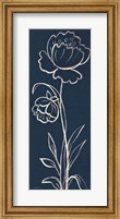 Framed Indigo Floral II