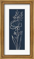 Framed Indigo Floral III