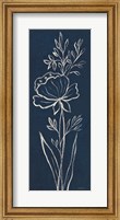 Framed Indigo Floral III