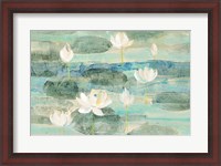 Framed Water Lilies Bright
