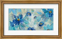 Framed Blue Flowers Whisper I
