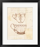 Framed 'Authentic Coffee IV' border=