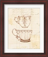Framed 'Authentic Coffee IV' border=