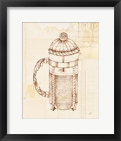 Framed 'Authentic Coffee II' border=