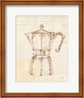 Framed 'Authentic Coffee III' border=