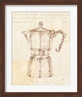 Framed 'Authentic Coffee III' border=