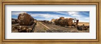 Framed Train Cemetery, Salar De Uyuni, Altiplano, Bolivia