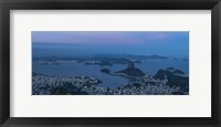 Framed View of City from Christ the Redeemer, Rio de Janeiro, Brazil