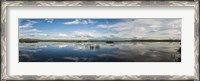 Framed Clouds Reflecting in Lake Cuitzeo, Michoacan State, Mexico