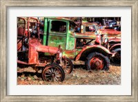 Framed Abandoned Trucks, Arizona