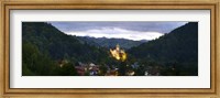 Framed Bran Castle Illuminted, Transylvania, Romania