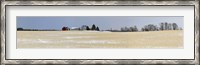 Framed Winter Farm in Door County, Wisconsin