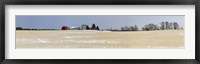 Framed Winter Farm in Door County, Wisconsin