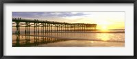 Framed Pier at Sunset, Crystal Pier, Pacific Beach, San Diego, California