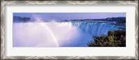 Framed Horseshoe Falls with Rainbow, Niagara Falls, Ontario, Canada