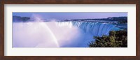Framed Horseshoe Falls with Rainbow, Niagara Falls, Ontario, Canada