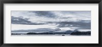 Framed Fishing Boat and Mt Edgecumbe, Sitka, Southeast Alaska