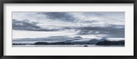 Framed Fishing Boat and Mt Edgecumbe, Sitka, Southeast Alaska