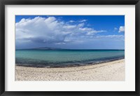 Framed Tecolote Beach in La Paz, Baja California Sur, Mexico