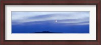Framed Moonset over Mountain, Tres Orejas, Taos County, New Mexico