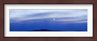 Framed Moonset over Mountain, Tres Orejas, Taos County, New Mexico
