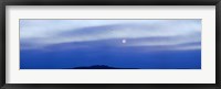 Framed Moonset over Mountain, Tres Orejas, Taos County, New Mexico